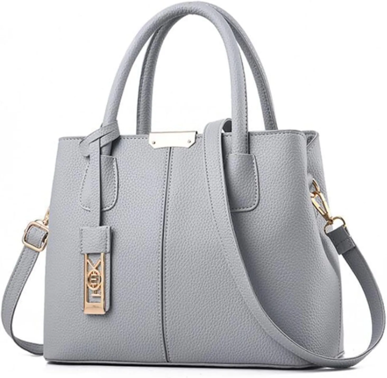 Multi Pocket Shoulder Bags for Woman Crossbody Purses and Handbags Lightweight Pocketbook Travel Bag with Zipper(Grey)