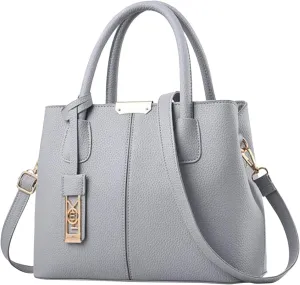 Multi Pocket Shoulder Bags for Woman Crossbody Purses and Handbags Lightweight Pocketbook Travel Bag with Zipper(Grey)