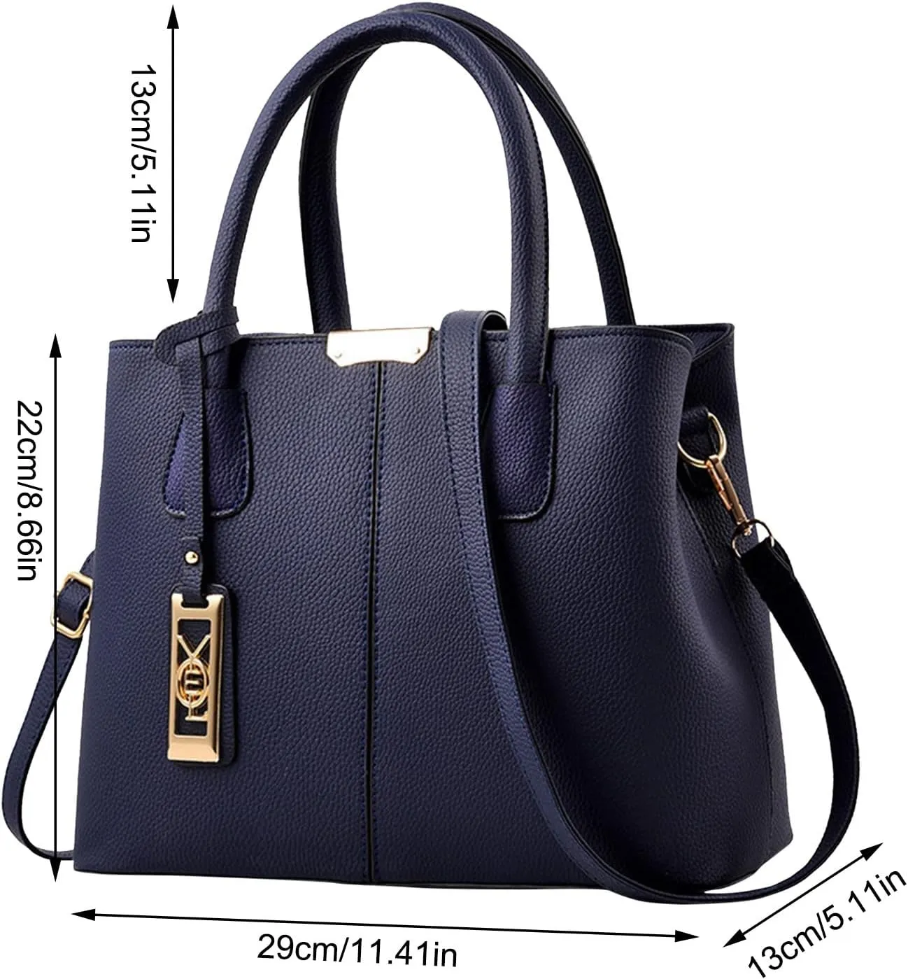 Multi Pocket Shoulder Bags for Woman Crossbody Purses and Handbags Lightweight Pocketbook Travel Bag with Zipper(Purple)