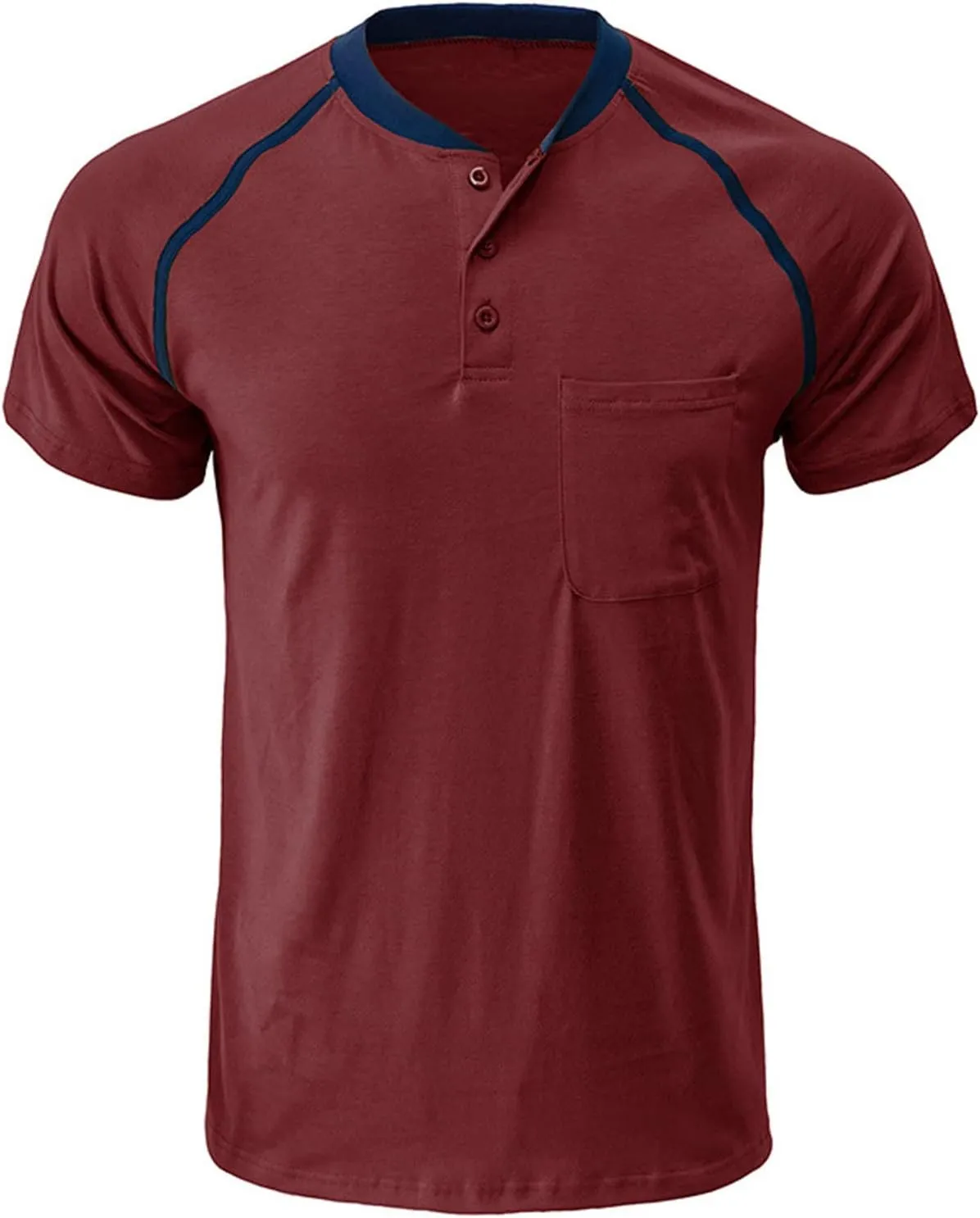 Muscularfit Men's Cotton Linen Casual Long Sleeve Shirt with Pocket 2023 Loose Fit Henley Turndown Short Sleeve Hooded Shirts