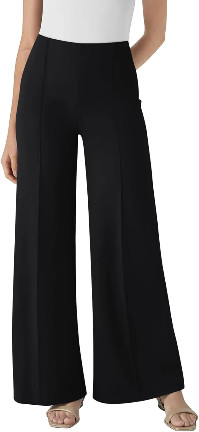 NIMIN Womens Wide Leg Dressy Casual Pants Buisness Work Slack High Waisted Stretchy Trousers 2025