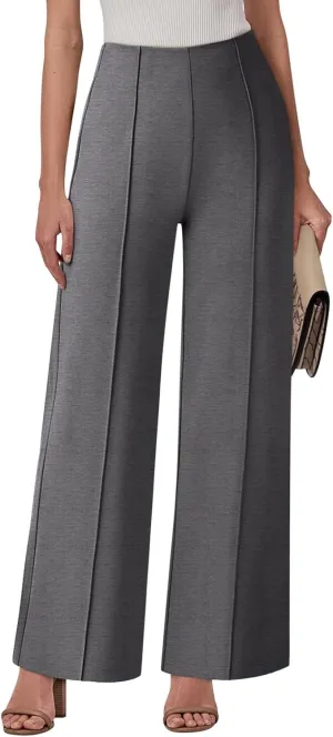 NIMIN Womens Wide Leg Dressy Casual Pants Buisness Work Slack High Waisted Stretchy Trousers 2025