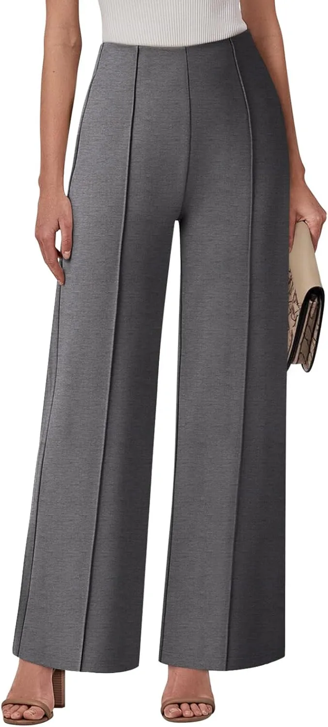 NIMIN Womens Wide Leg Dressy Casual Pants Buisness Work Slack High Waisted Stretchy Trousers 2025