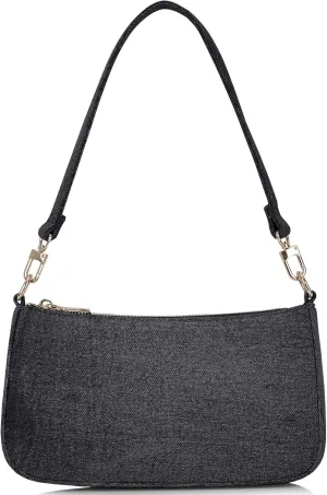 NIUEIMEE ZHOU Denim Shoulder Bag for Women Retro Classic Clutch Tote HandBags Crossbody Purses
