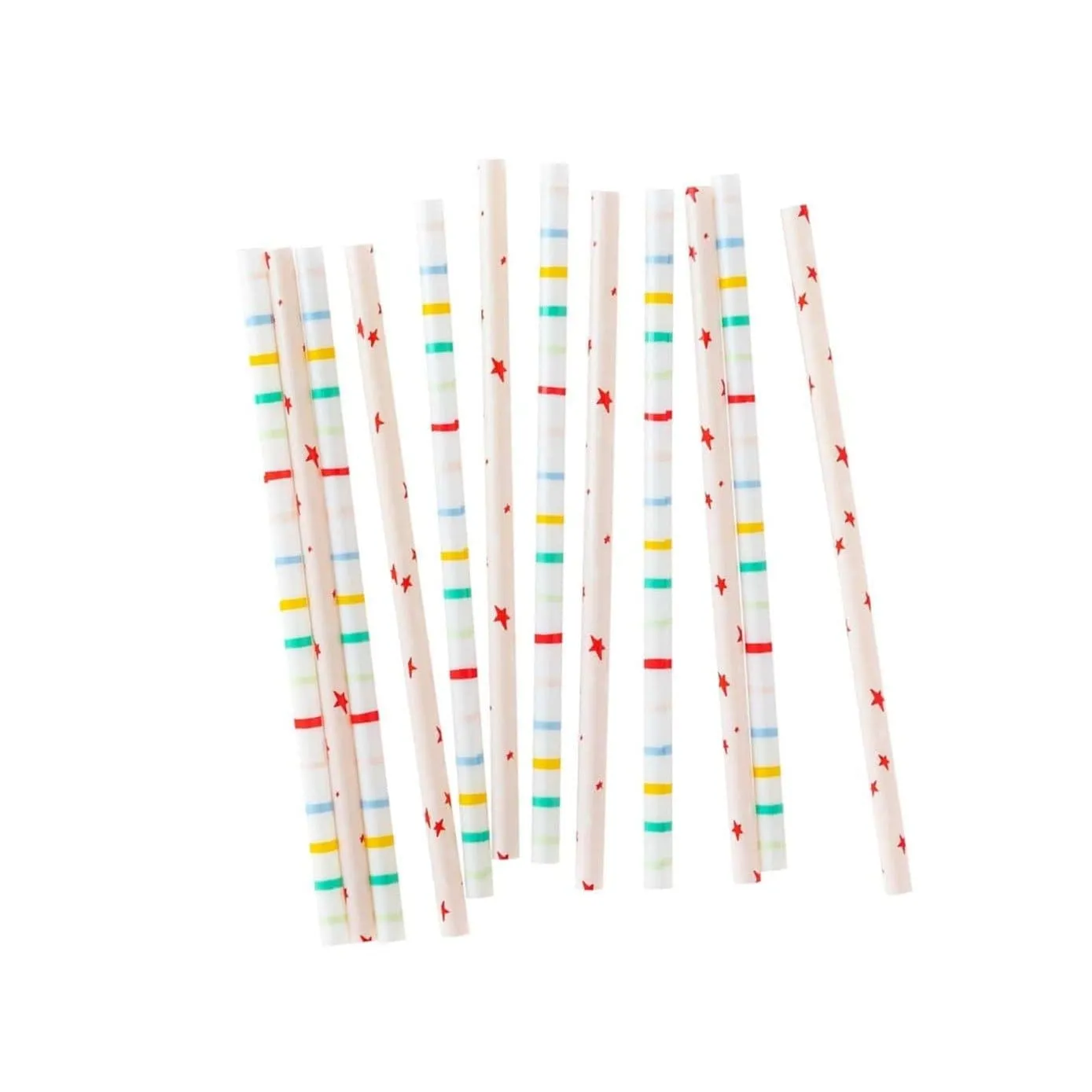 Oui Party Birthday Straws x 12