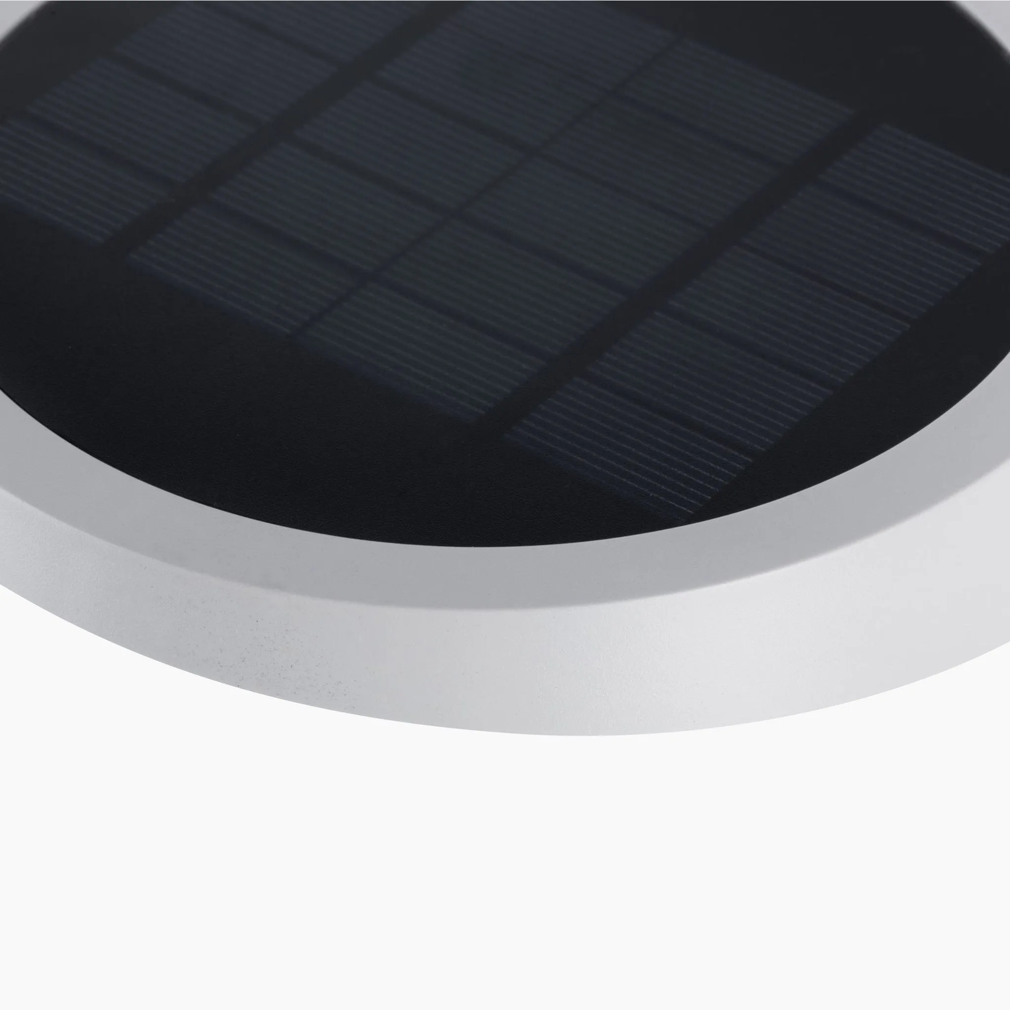 Outdoor Ryse 1.2W LED Solar Wall Light with Motion Detection in White