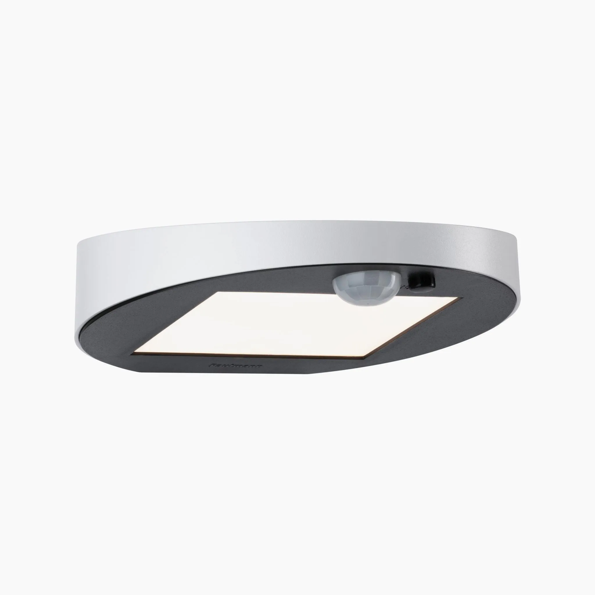 Outdoor Ryse 1.2W LED Solar Wall Light with Motion Detection in White