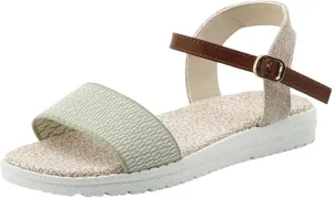 peqiut Sandals Womens Dressy Flat Platform Sandals Orthopedic Dressy Boho Sandals Slippers Jelly Studded Sandals for Women