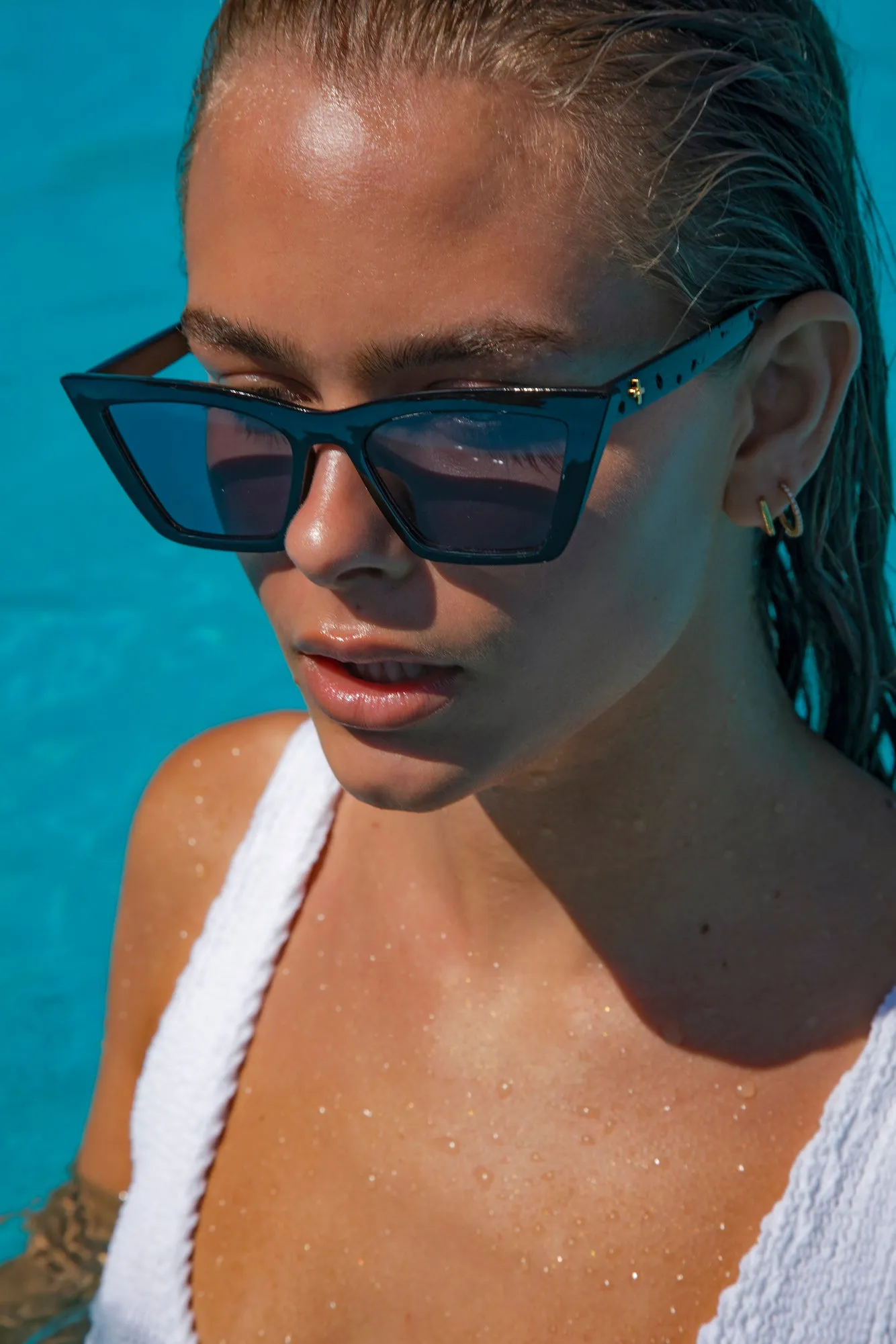 PETA   JAIN Bowie Sunglasses Black