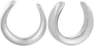 Piercing Jewelry Surgical Steel, Body Piercing Jewelry for Ears U Shape Ear Stretcher Saddle Plugs Gauge