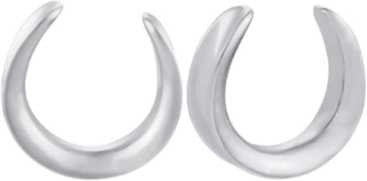 Piercing Jewelry Surgical Steel, Body Piercing Jewelry for Ears U Shape Ear Stretcher Saddle Plugs Gauge