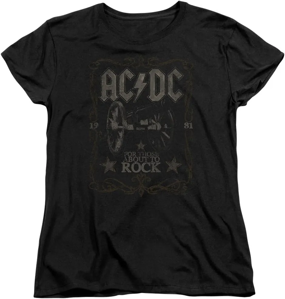 Popfunk Classic ACDC Rock Label Women's T Shirt
