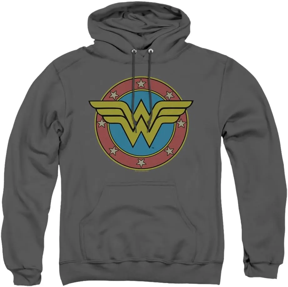 Popfunk Classic Wonder Woman Logo Pullover Hoodie Sweatshirt