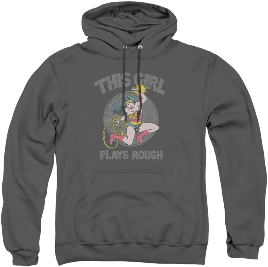 Popfunk Classic Wonder Woman Logo Pullover Hoodie Sweatshirt