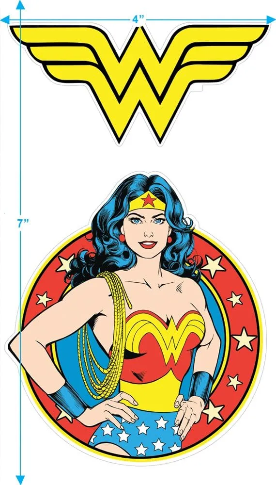 Popfunk Classic Wonder Woman Logo Pullover Hoodie Sweatshirt