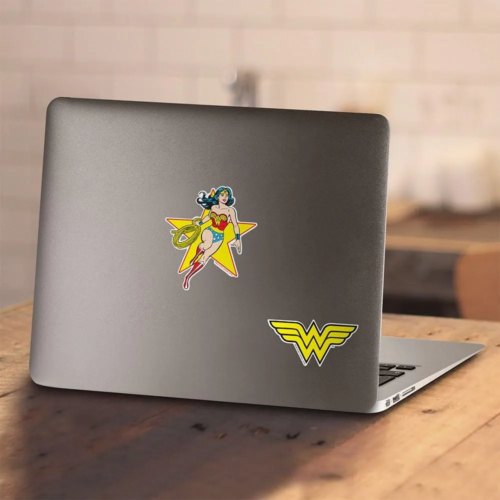 Popfunk Classic Wonder Woman Logo Pullover Hoodie Sweatshirt