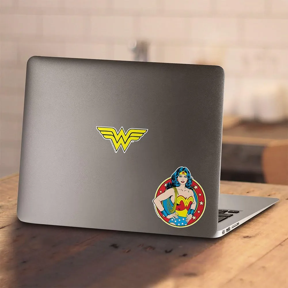 Popfunk Classic Wonder Woman Logo Pullover Hoodie Sweatshirt