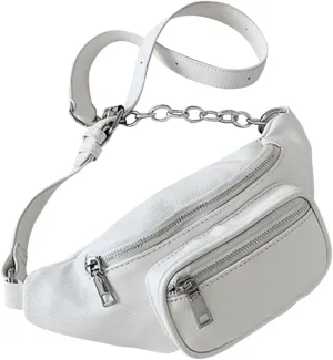 Pu Leather Chain Waist Bag for Women Crossbody Bag Durable and Easy to Clean