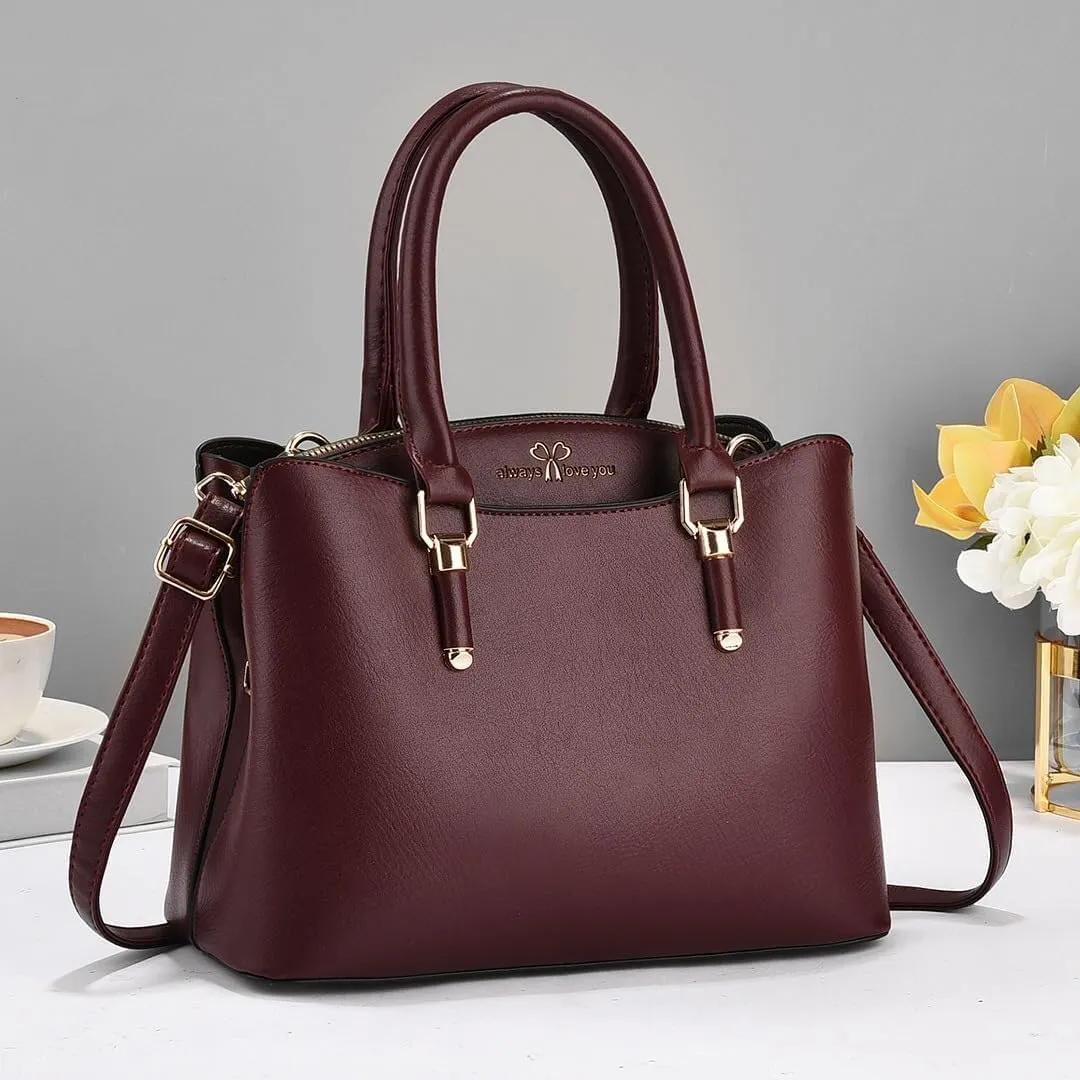 Pu Leather Women's Handbags Classic Crossbody Bag Top Handle Satchel Purse Fashion Ladies Zipper Satchel Bag