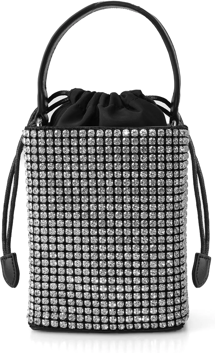 Rhinestone Purse Silver Evening Bag Sparkly Purse Silver Bags for Women