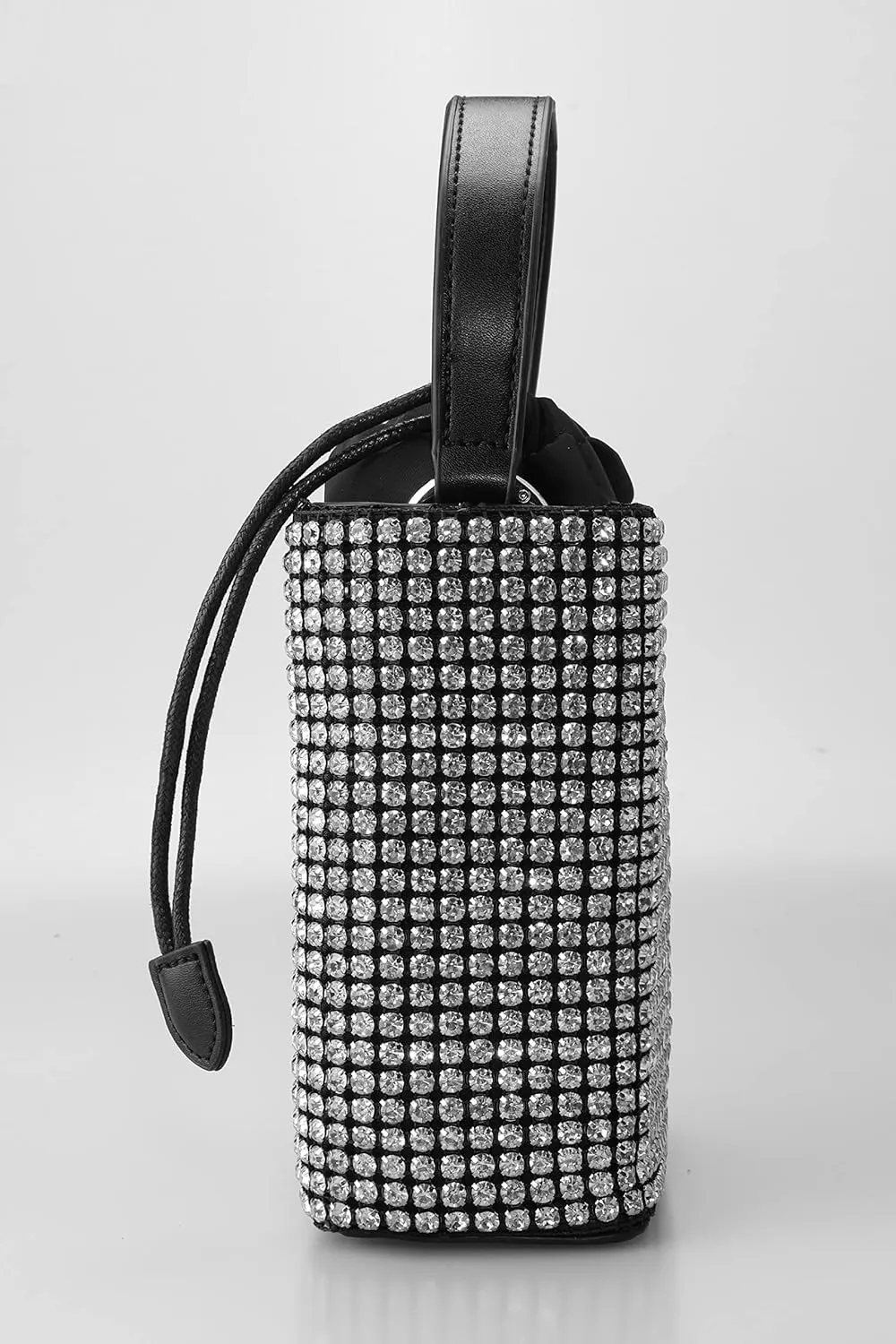 Rhinestone Purse Silver Evening Bag Sparkly Purse Silver Bags for Women