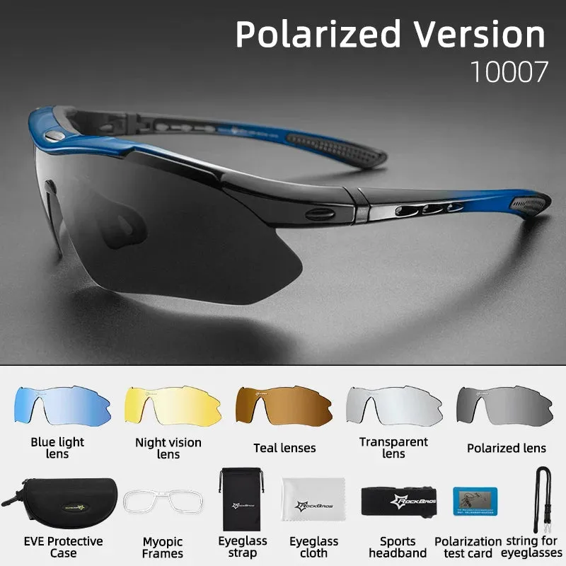 RockBros Polarized Running Sunglasses - 5 Lens Set