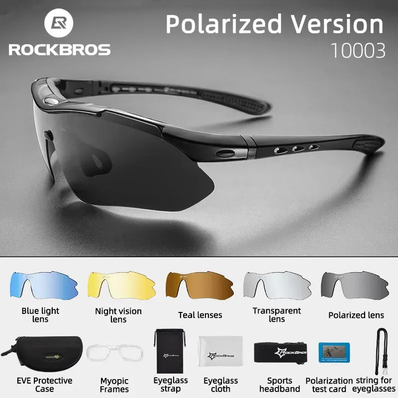 RockBros Polarized Running Sunglasses - 5 Lens Set
