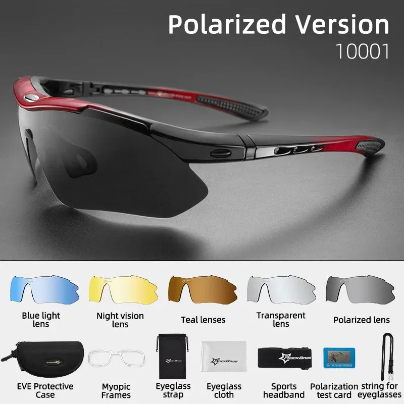 RockBros Polarized Running Sunglasses - 5 Lens Set