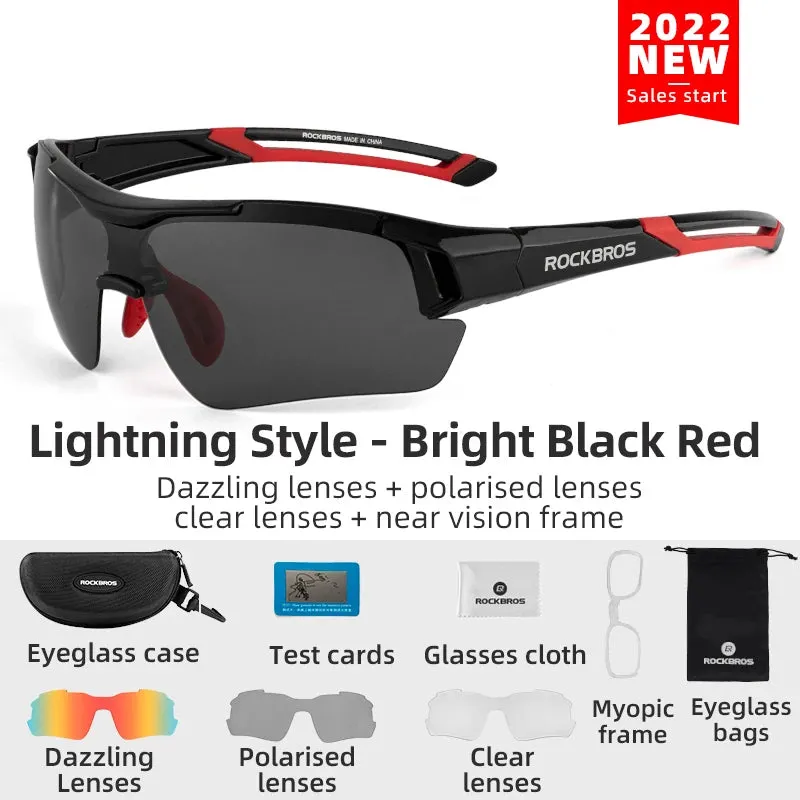 RockBros Polarized Running Sunglasses - 5 Lens Set
