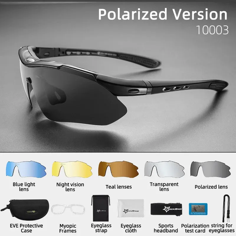 RockBros Polarized Running Sunglasses - 5 Lens Set
