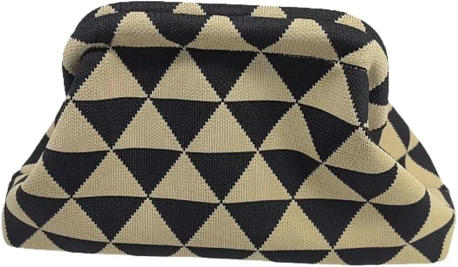 Romantic Crochet Handbag Wedding Ready Clutch with Compact Wallet Space