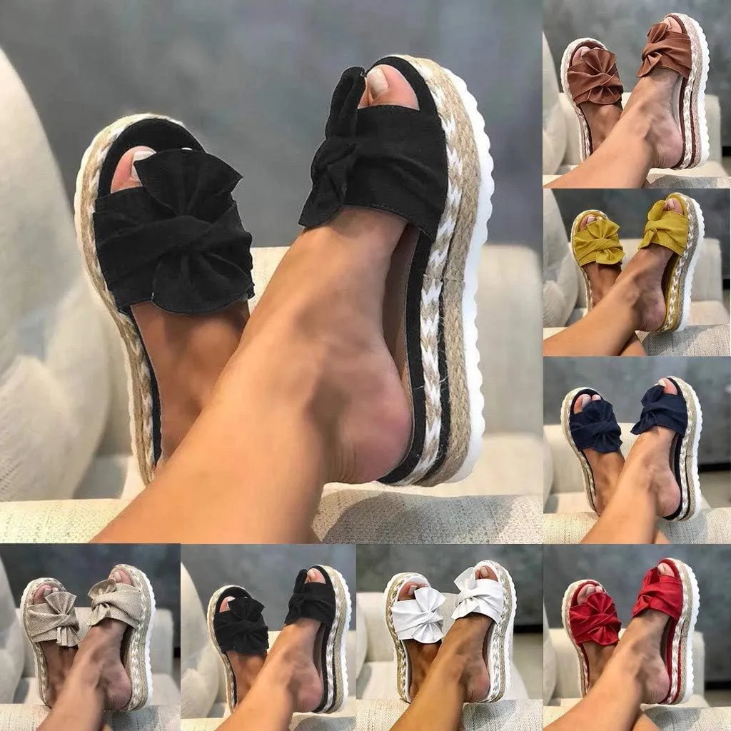 Sandals for Women Wide Width,Women Wedge Heel Sandals Sandals Floral Roman Flat Slippers Casual Beach Indoor Outdoor Shoes