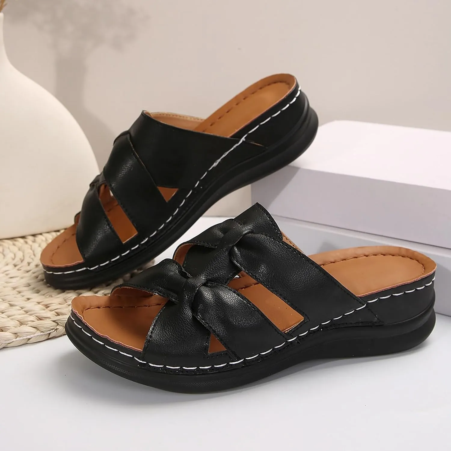 Sandals Wedge for Women Low Wedge Sandals for Women Soft Summer Shoes for Womens 2025 Women's Sandal Dressy