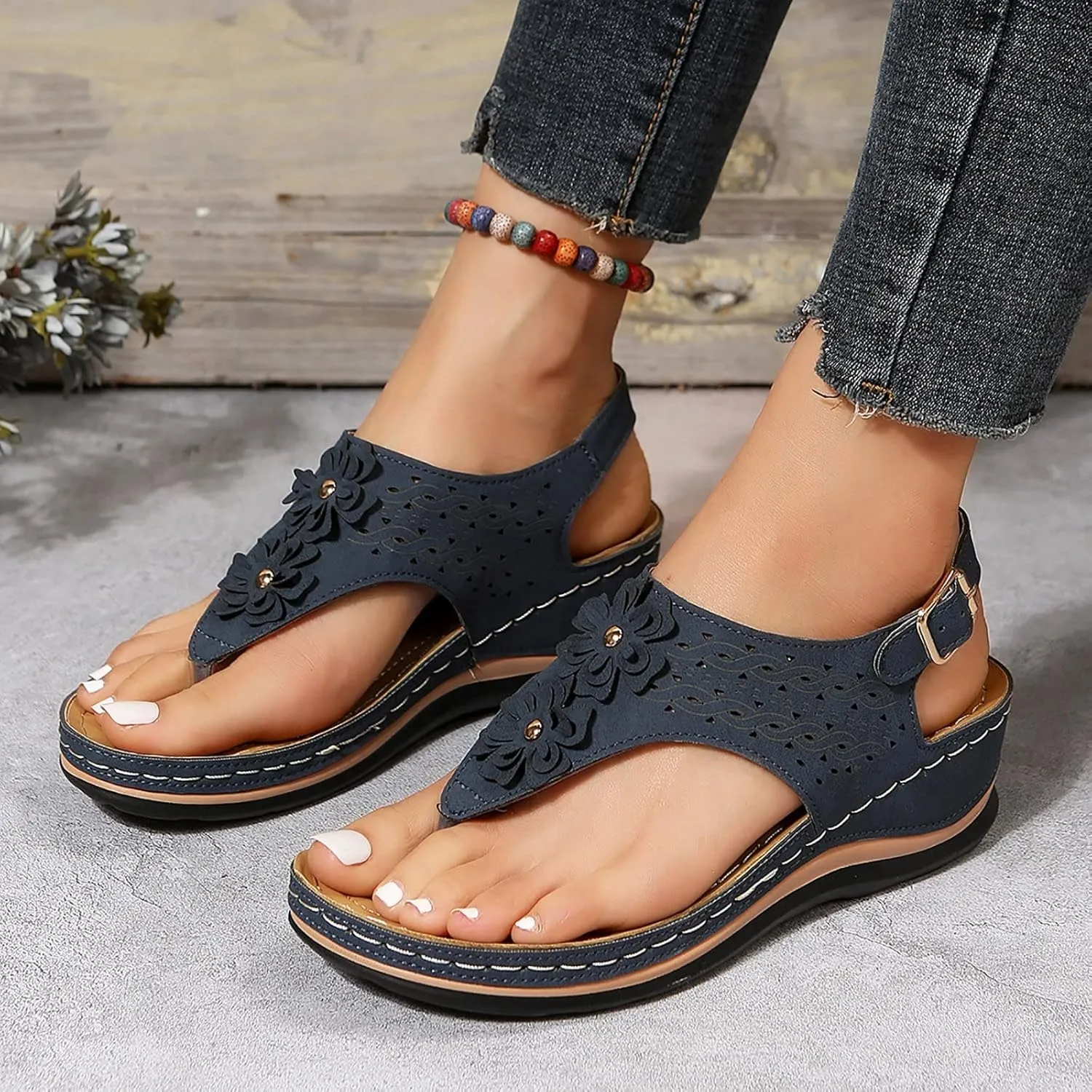 Sandals Wedge for Women Women Wedge Sandals Dressy Casual Womens Sandal Comfortable Summer Shoes for Womens 2025