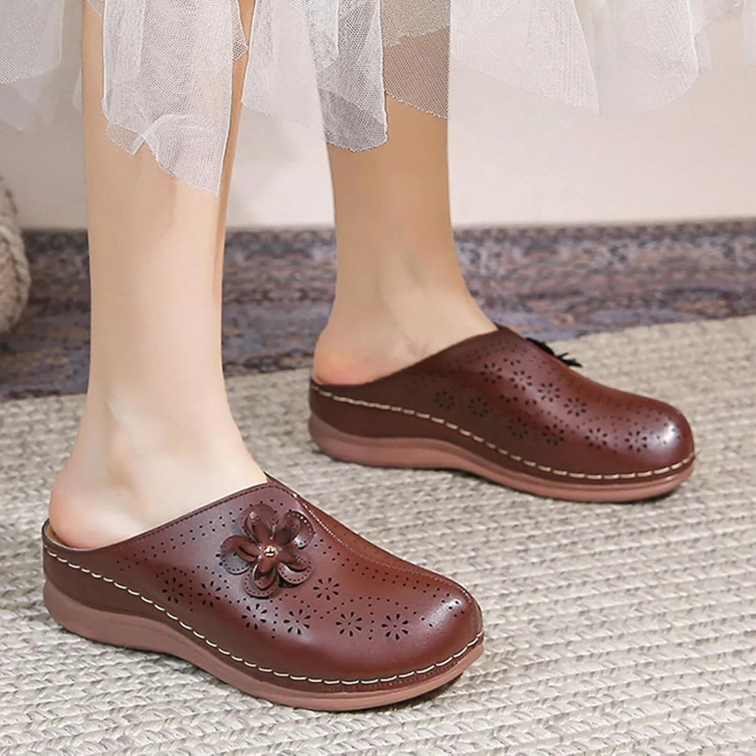 Sandals Women Thick Sole Orthopedic Womens Sandals Summer Dress Flats Casual Beach Comfortable Platform Sandals