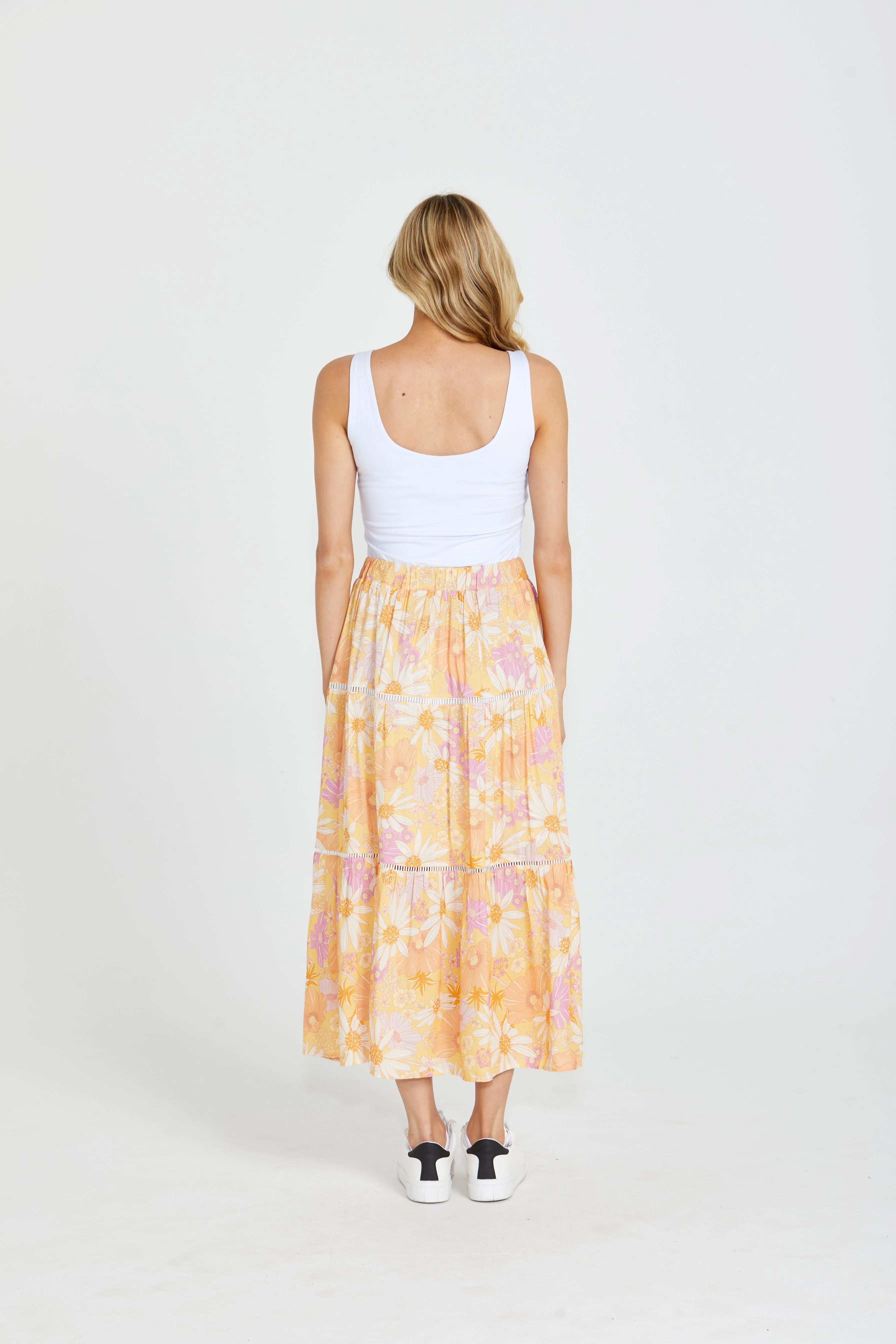 SASS MONTANA TIERED SKIRT- TROPICAL FLORAL<<<<SALE>>>>>