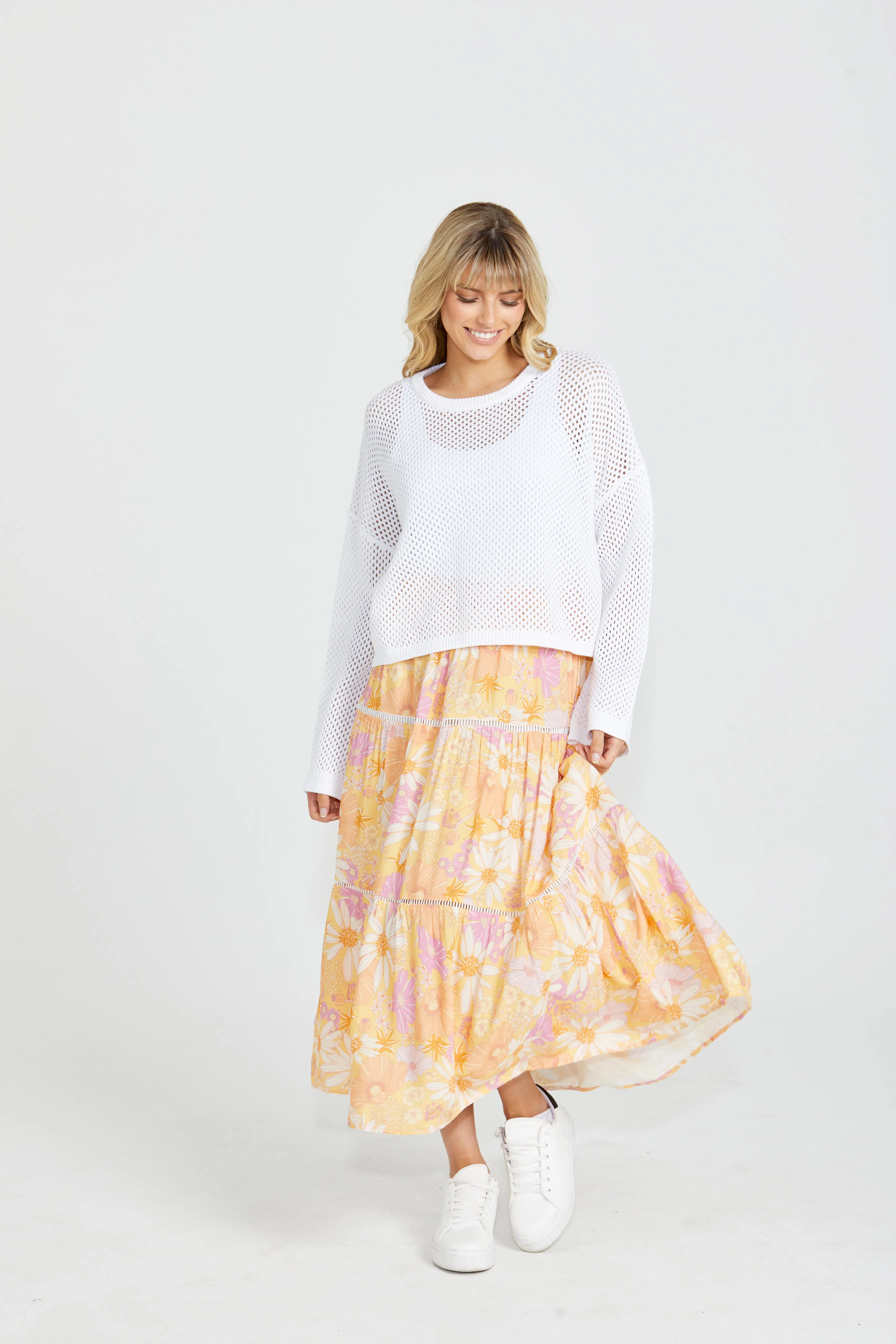 SASS MONTANA TIERED SKIRT- TROPICAL FLORAL<<<<SALE>>>>>