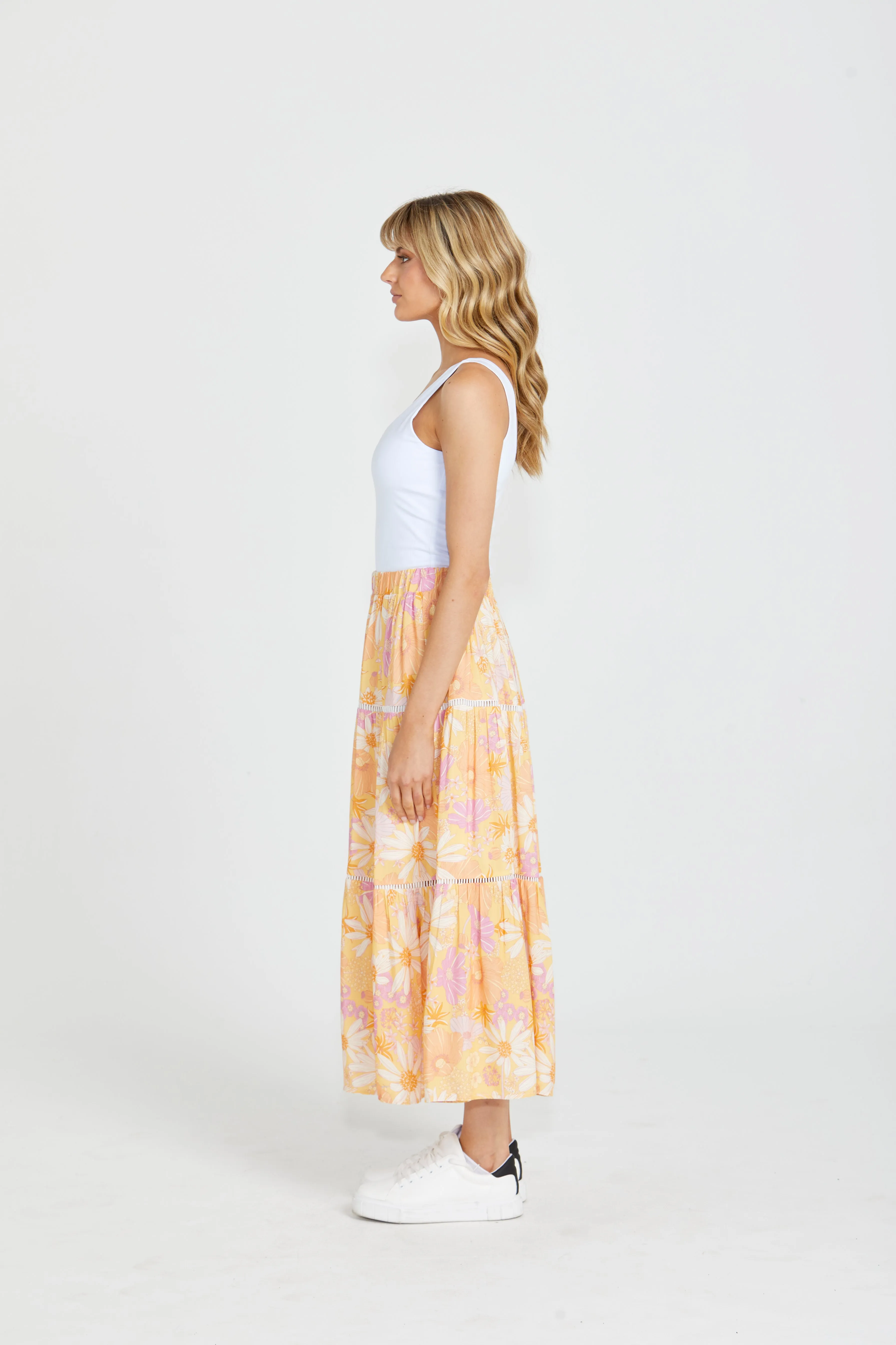 SASS MONTANA TIERED SKIRT- TROPICAL FLORAL<<<<SALE>>>>>