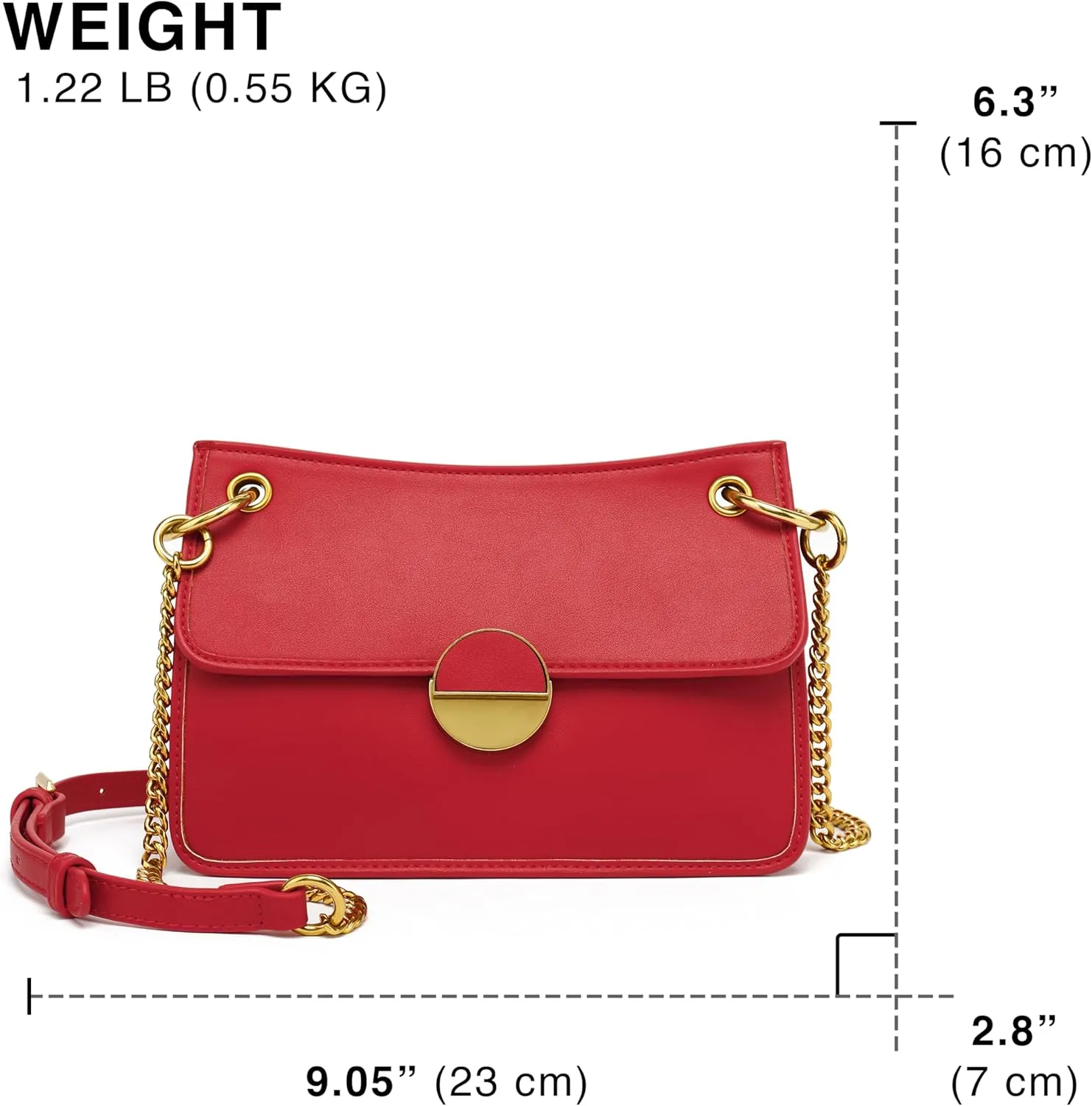 Scarleton Red Women's Compact Crossbody Sling Shoulder Bag