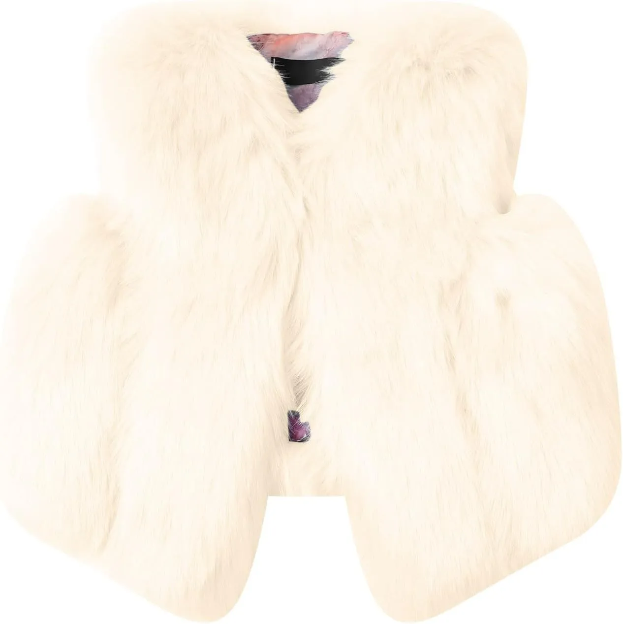 Short Jacket for Girls Toddler Winter Outfit Jackets Children's Waistcoat Girls Imitation Hair Vest Ski Jackets Girls