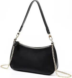 Shoulder Bag for Women Y2K Trendy Purse Vegan Leather Hobo Bags Clutch Tote HandBags Saddle Bag with 2 Removable Strap