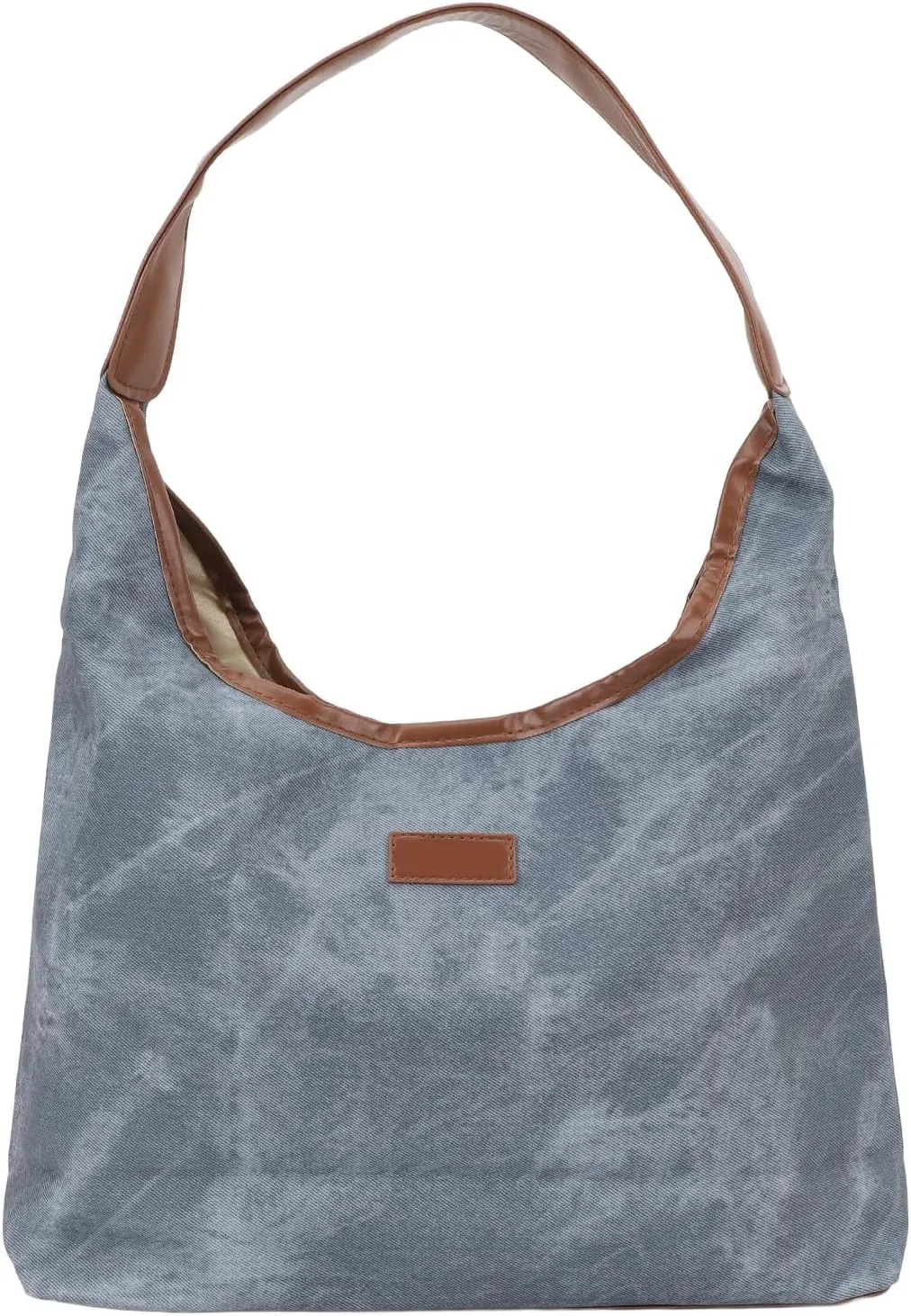 Shoulder Bag,Shoulder Bag for Women Soft PU Leather Minimalistic Top Handle Satchel Bag Handbag for Everyday Use (Blue)