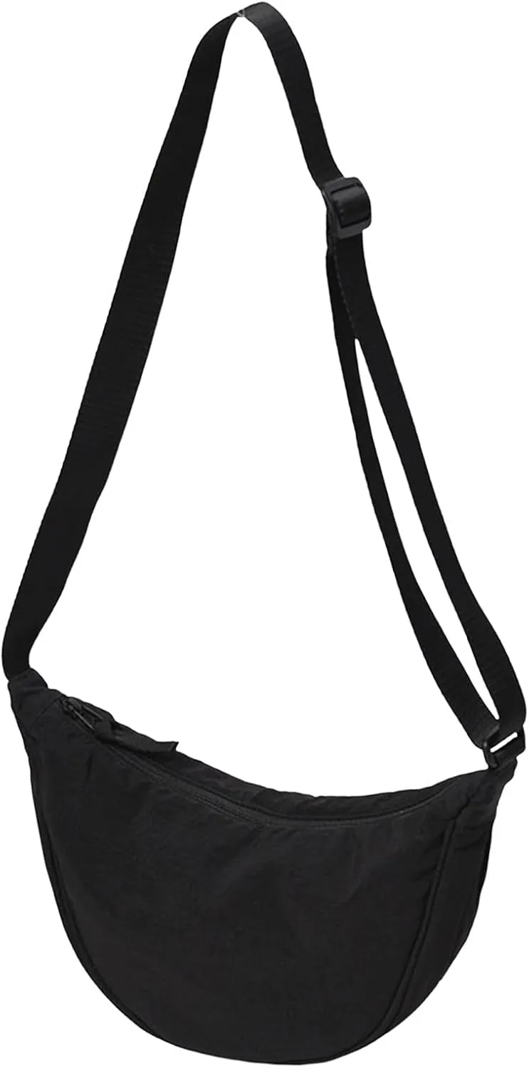 Soft Leather Purses for Women Crossbody Purses and Handbags Lightweight Pocketbook Retro Clutch Underarm Purse(Black)