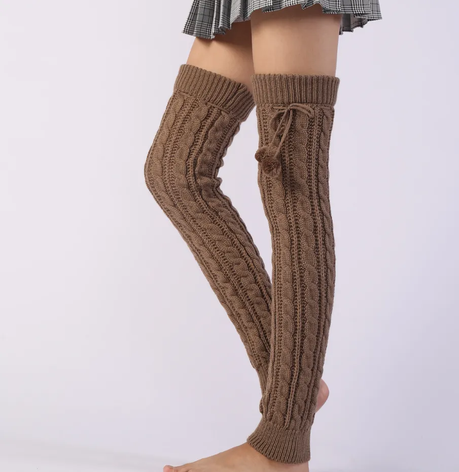 Soft Warm Women Knit Leg Warmers for Winter