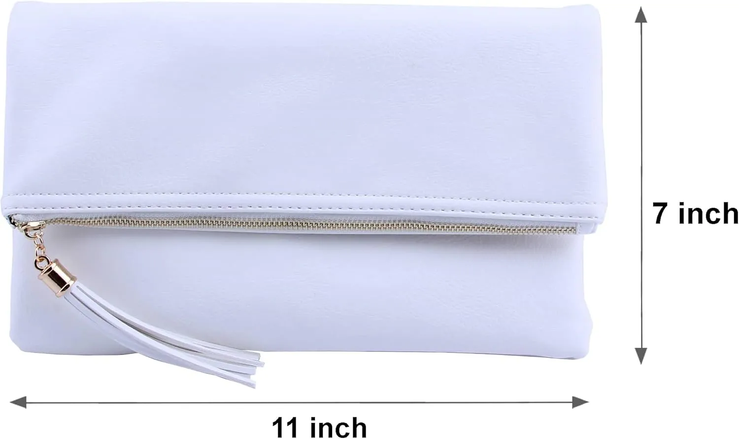 Solene Envelope Clutch Bags for Women Foldover Crossbody Tassel Wallet with Chain Strap, Elegant Evening Purse