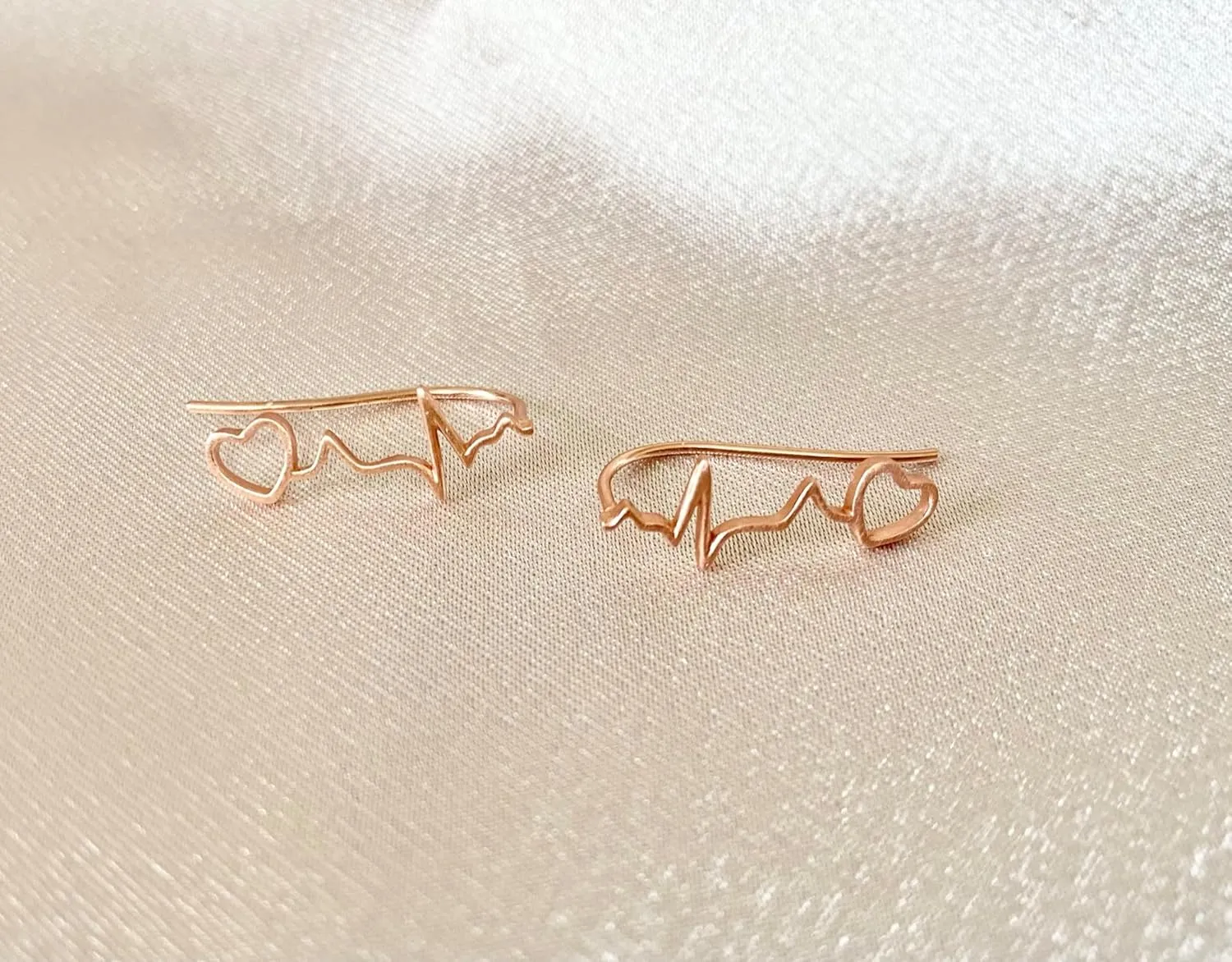 Sterling Silver Heartbeat Earrings, Nurse gift, nurse earrings, doctor gift, nurse gift, medical jewelry, nurse jewelry