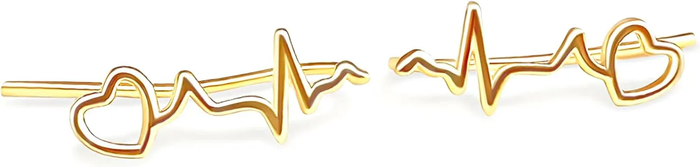 Sterling Silver Heartbeat Earrings, Nurse gift, nurse earrings, doctor gift, nurse gift, medical jewelry, nurse jewelry