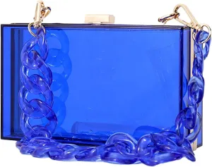Stylish Clear Evening Bag Handbag for Makeup and Small Items at Formal Occasions