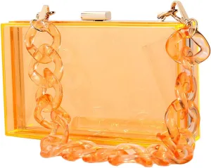 Stylish Clear Evening Bag Handbag for Makeup and Small Items at Formal Occasions
