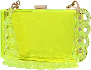 Stylish Clear Evening Bag Handbag for Makeup and Small Items at Formal Occasions